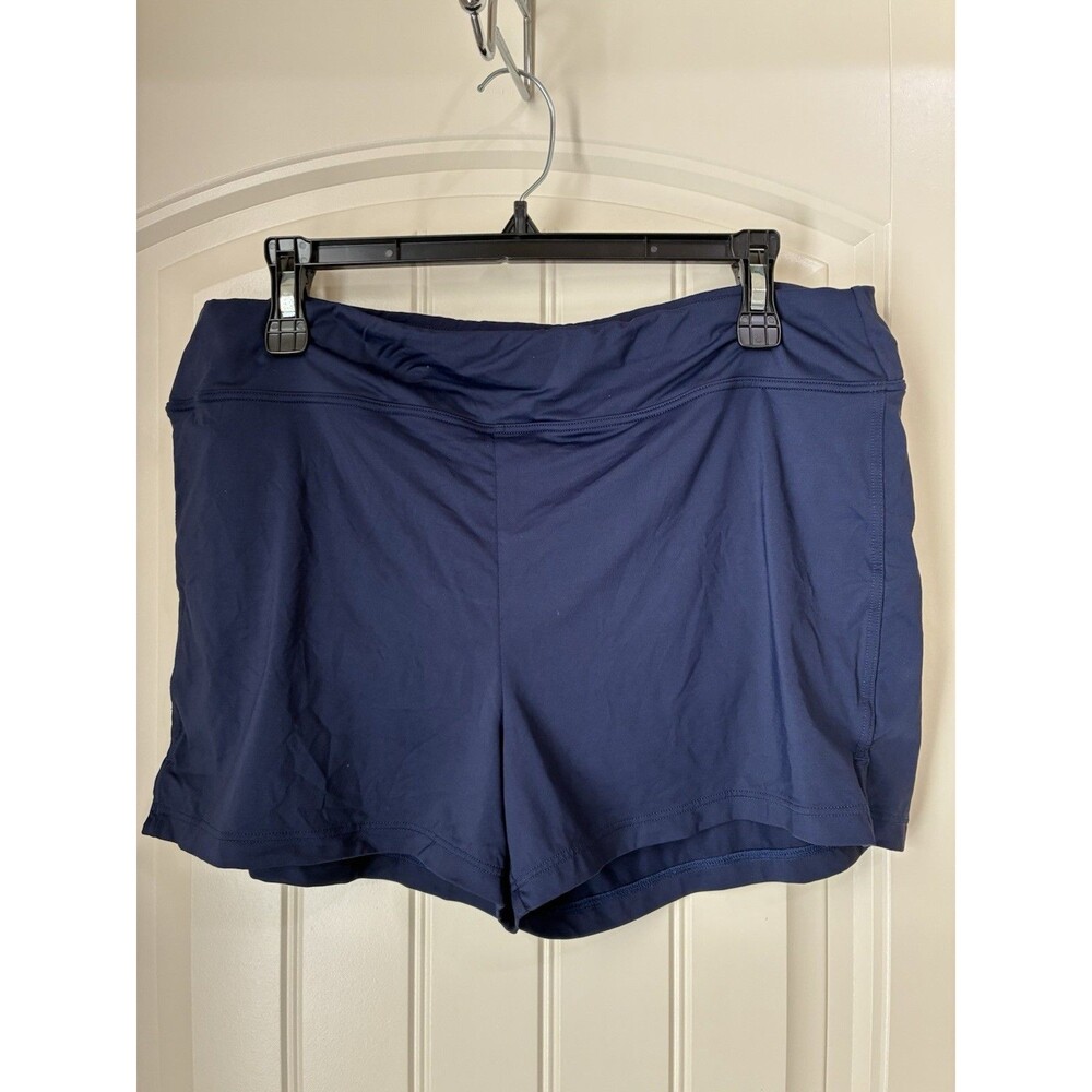 Coco Reef Solid Swim Shorts Navy Blue Size Large